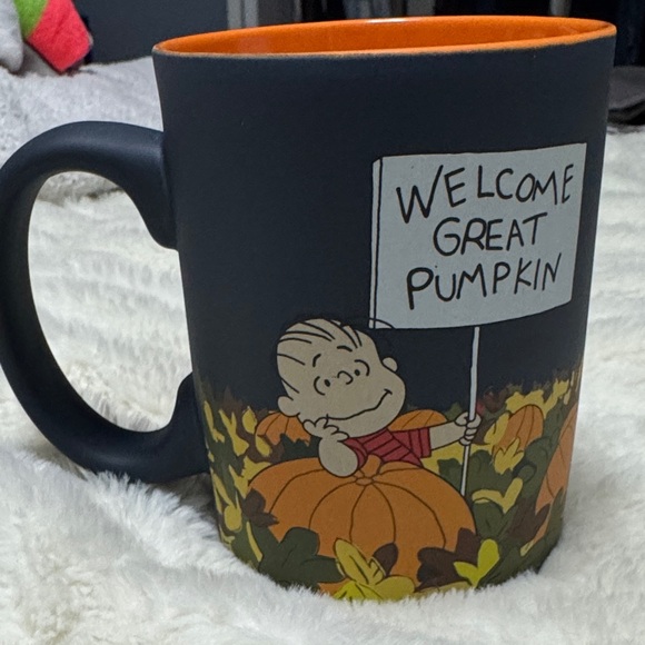 Peanuts Other - Peanuts Great NWT Pumpkin Mug - Black and Orange Soft Toucj